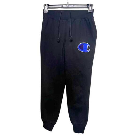 Champion Reverse Weave Big Logo Jogger Sweatpants (Men's Small)‎ Black - Picture 1 of 9